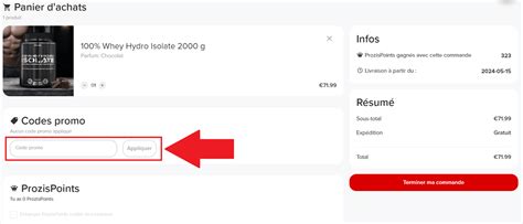 prozis code promo première commande